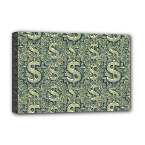 Money Symbol Ornament Deluxe Canvas 18  X 12  