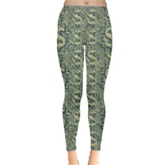 Money Symbol Ornament Leggings 