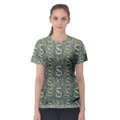 Money Symbol Ornament Women s Sport Mesh Tee