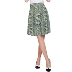 Money Symbol Ornament A-line Skirt