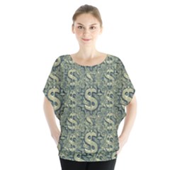 Money Symbol Ornament Blouse