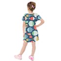 Cute small marine fish Kids  Short Sleeve Velvet Dress View2