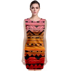 Warm Tribal Classic Sleeveless Midi Dress by Brittlevirginclothing