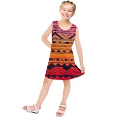 Warm Tribal Kids  Tunic Dress