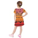 warm tribal Kids  Short Sleeve Velvet Dress View2