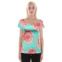 Cute pink lemon Women s Cap Sleeve Top View1