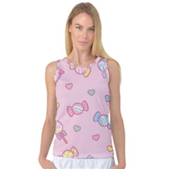 Cute Candy Women s Basketball Tank Top