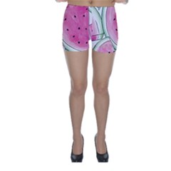 Cute Watermelon Skinny Shorts by Brittlevirginclothing