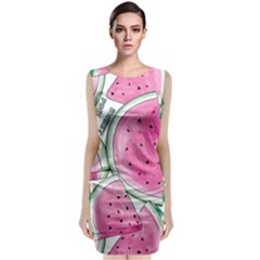 Cute watermelon Classic Sleeveless Midi Dress