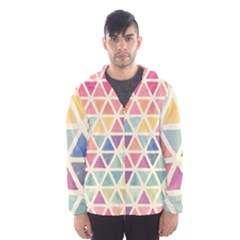 Colorful Triangle Hooded Wind Breaker (men) by Brittlevirginclothing