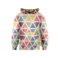 Colorful Triangle Kids  Pullover Hoodie by Brittlevirginclothing