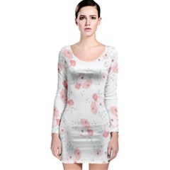 Lovely Flowers Long Sleeve Bodycon Dress by Brittlevirginclothing