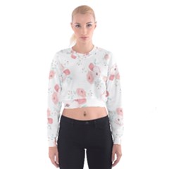 Lovely Flowers Women s Cropped Sweatshirt by Brittlevirginclothing