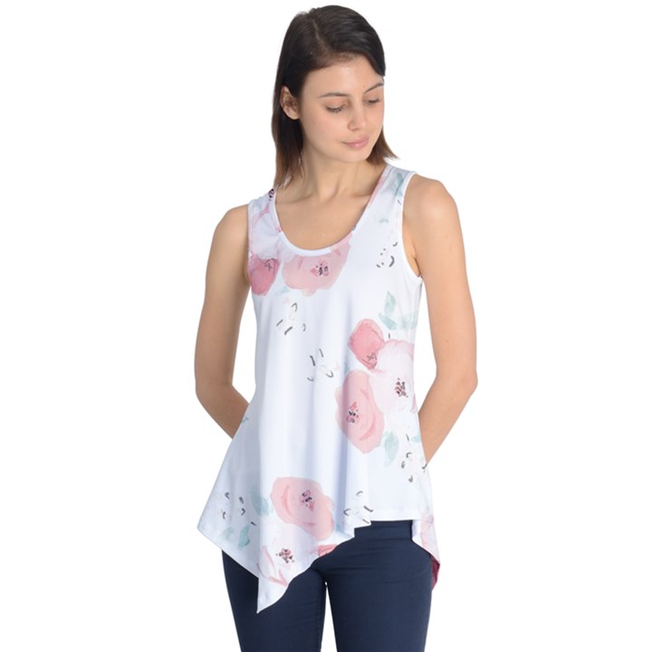 Lovely flowers Sleeveless Tunic