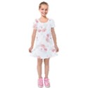 Lovely flowers Kids  Short Sleeve Velvet Dress View1