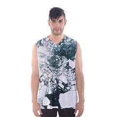 Black And White  Men s Basketball Tank Top