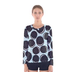 Cute Oreo Women s Long Sleeve Tee