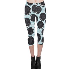 Cute Oreo Capri Leggings  by Brittlevirginclothing