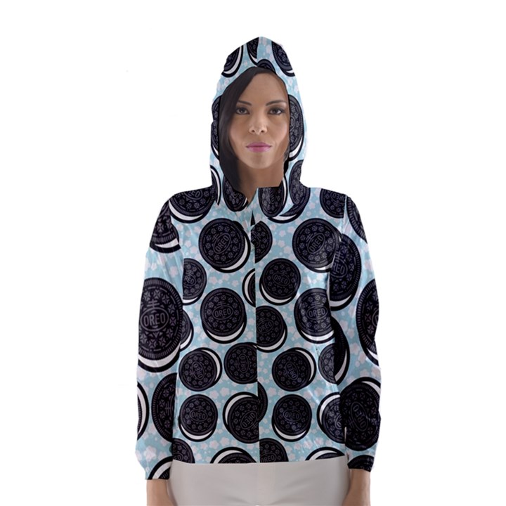 Cute oreo Hooded Wind Breaker (Women)