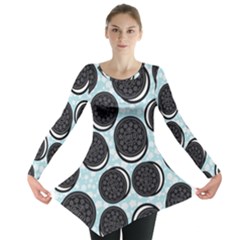 Cute Oreo Long Sleeve Tunic  by Brittlevirginclothing