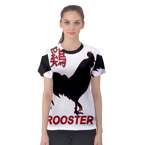 Year Of The Rooster - Chinese New Year Women s Sport Mesh Tee by Valentinaart