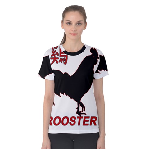 Year Of The Rooster - Chinese New Year Women s Cotton Tee by Valentinaart