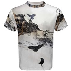 Birds Crows Black Ravens Wing Men s Cotton Tee by Amaryn4rt