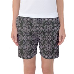 Line Geometry Pattern Geometric Women s Basketball Shorts by Amaryn4rt