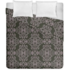 Line Geometry Pattern Geometric Duvet Cover Double Side (california King Size) by Amaryn4rt