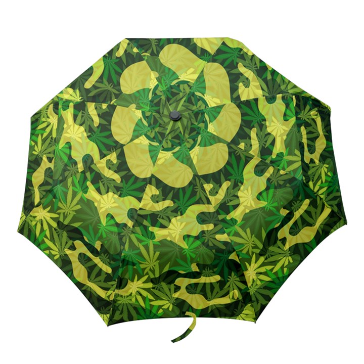 Marijuana Camouflage Cannabis Drug Folding Umbrellas