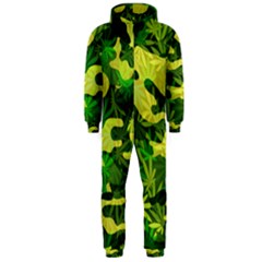 Marijuana Camouflage Cannabis Drug Hooded Jumpsuit (men)  by Amaryn4rt