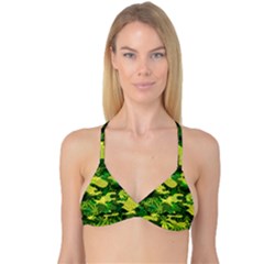 Marijuana Camouflage Cannabis Drug Reversible Tri Bikini Top by Amaryn4rt