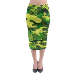 Marijuana Camouflage Cannabis Drug Midi Pencil Skirt by Amaryn4rt