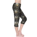 Fractal Math Geometry Backdrop Capri Leggings  View4