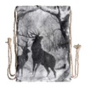 Stag Deer Forest Winter Christmas Drawstring Bag (Large) View1