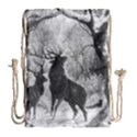 Stag Deer Forest Winter Christmas Drawstring Bag (Large) View2