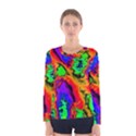 Hot Fractal Statement Women s Long Sleeve Tee View1