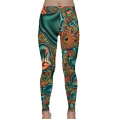 Painted Fractal Classic Yoga Leggings by Fractalworld