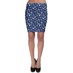 Nautical Navy Bodycon Skirt