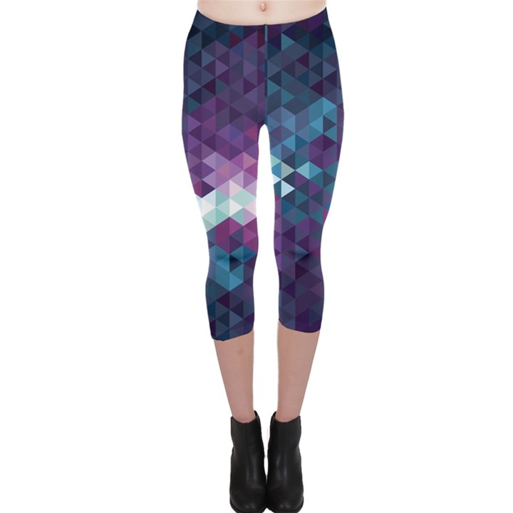 Geo Thunderstorm Capri Leggings 