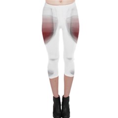 Wine Glass Steve Socha Capri Leggings 