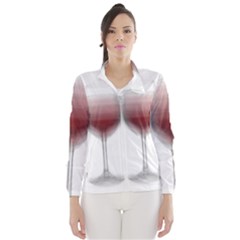 Wine Glass Steve Socha Wind Breaker (women) by WineGlassOverlay