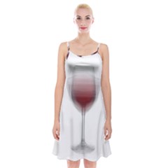 Wine Glass Steve Socha Spaghetti Strap Velvet Dress by WineGlassOverlay