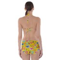 Spring pattern - yellow Cut-Out One Piece Swimsuit View2