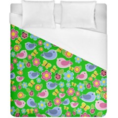 Spring Pattern - Green Duvet Cover (california King Size) by Valentinaart