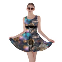 Galaxy Cats Skater Dress by electrogiraffe