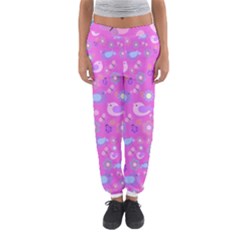 Spring Pattern - Pink Women s Jogger Sweatpants by Valentinaart