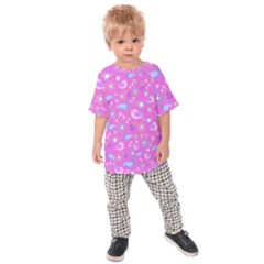 Spring Pattern - Pink Kids  Raglan Tee