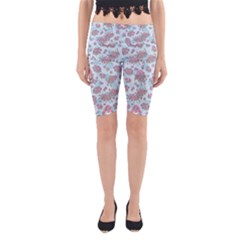 Space Roses Yoga Cropped Leggings