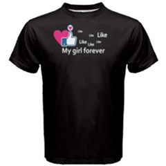 Black Like My Girl Forever Men s Cotton Tee by FunnySaying